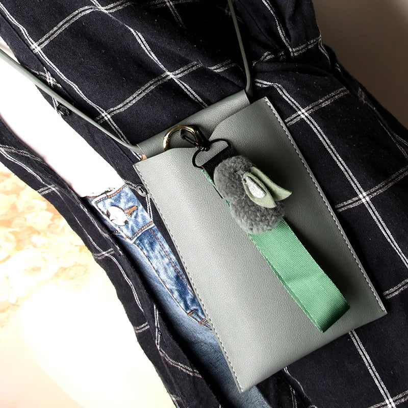 PU Mobile Phone Bag for Women Mini Shoulder Bag, Fits Huawei/Samsung/iPhone