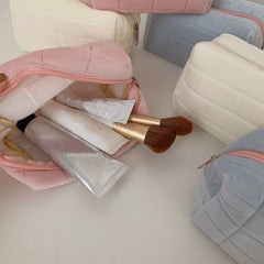 Large Solid Makeup Bag Travel Toiletry Pouch