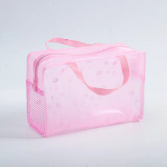 PVC Transparent Cosmetic Bag Clear Makeup Waterproof Zipper Beauty Case
