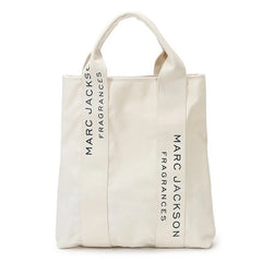 Large Canvas Women's Minimalist Letter Tote Bag