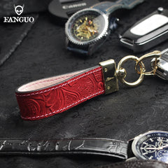 Leather Pendant Key Holder Car Key Chain Retro Keychain
