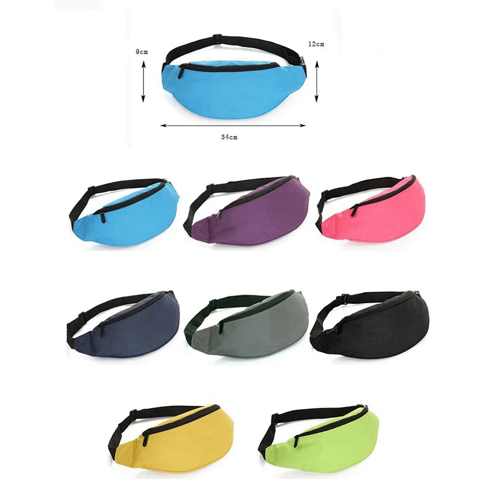 Nylon Waist Belt Pack Bag Pouch Multi-function Travel Bag