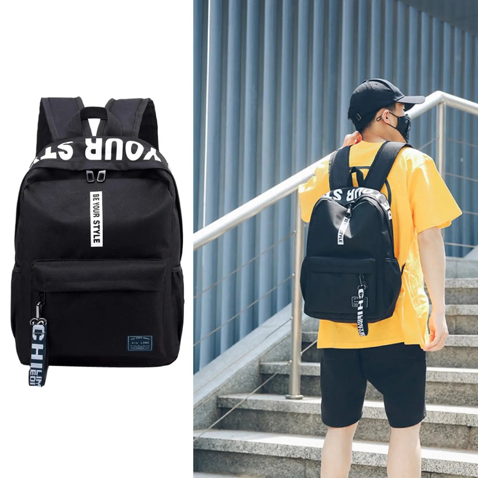 10 Colors Large Capacity Waterproof Nylon Casual Backpack School Bag