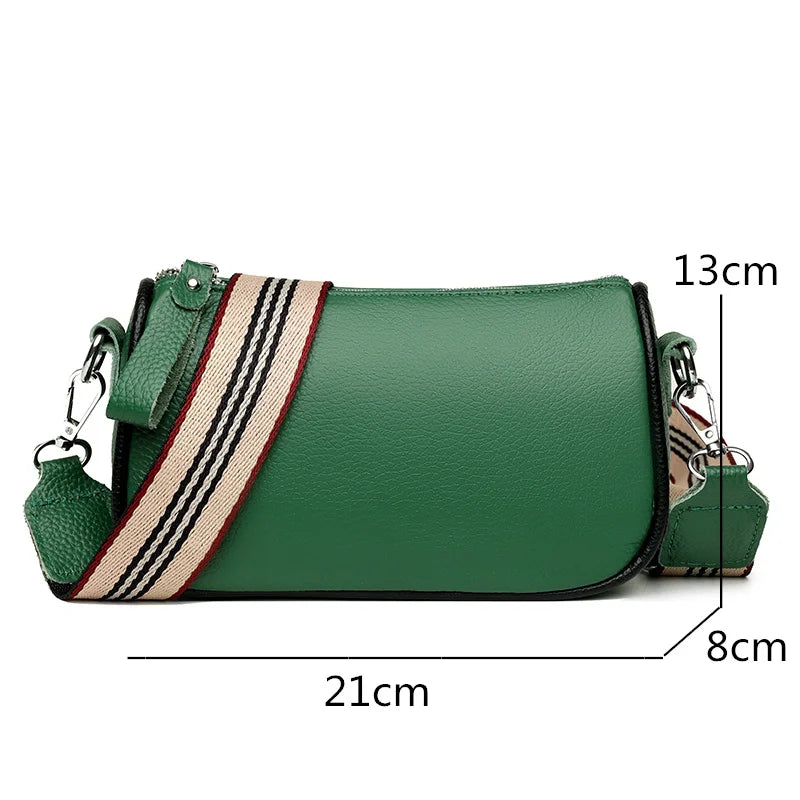 Cow Leather Handbag Women Shoulder Crossbody Bags For Women Tote Sac