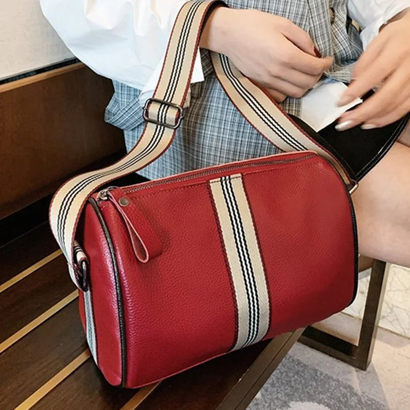 Cowhide Women Shoulder Bags High Quality Leather Crossbody Totes