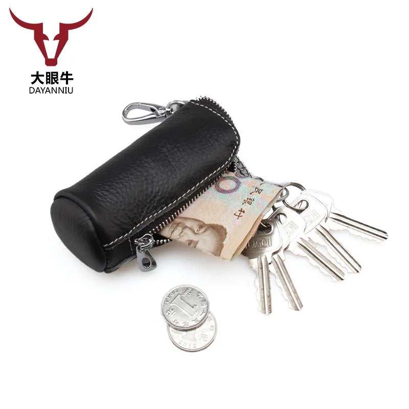 Leather Car Key Case Female Business Key Wallet Housekeeper