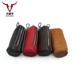 Leather Car Key Case Female Business Key Wallet Housekeeper