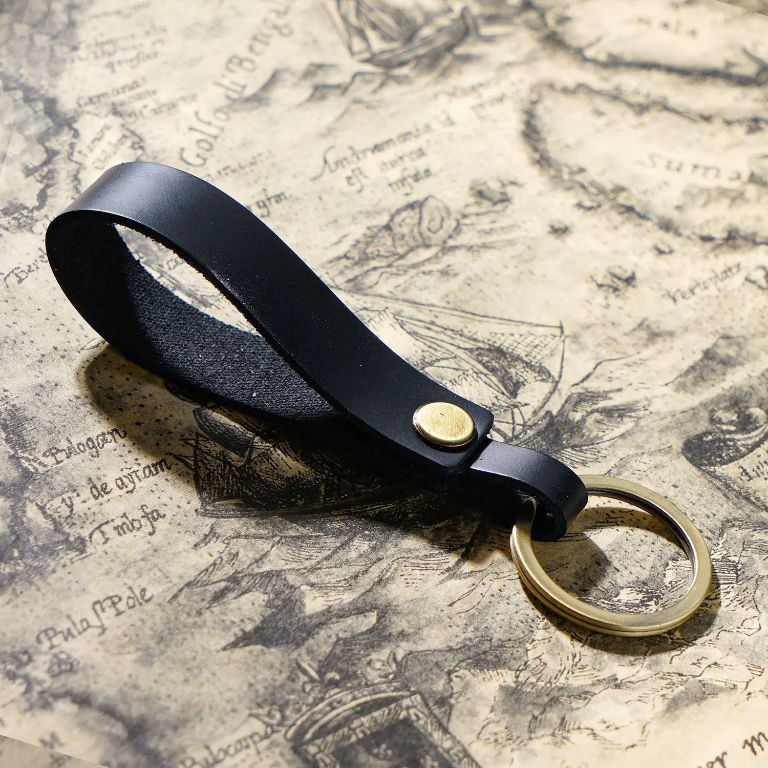 Leather Car Key Holder Vintage Cowhide Men Housekeeper Key Chain