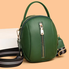 Leather Crossbody Bag for Women Small Shoulder Messenger Purse
