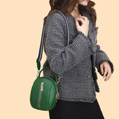 Leather Crossbody Bag for Women Small Shoulder Messenger Purse