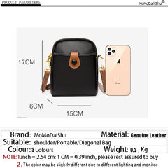 High Cowhide Shoulder Bags Ladies Small Bag