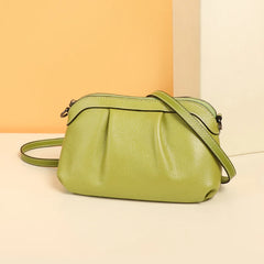 Leather Lady Shoulder Bags Small Handbag Crossbody Bag Gray