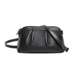 Leather Lady Shoulder Bags Small Handbag Crossbody Bag Gray
