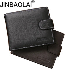 Real Cowhide Men Wallet Short Wallets for Man