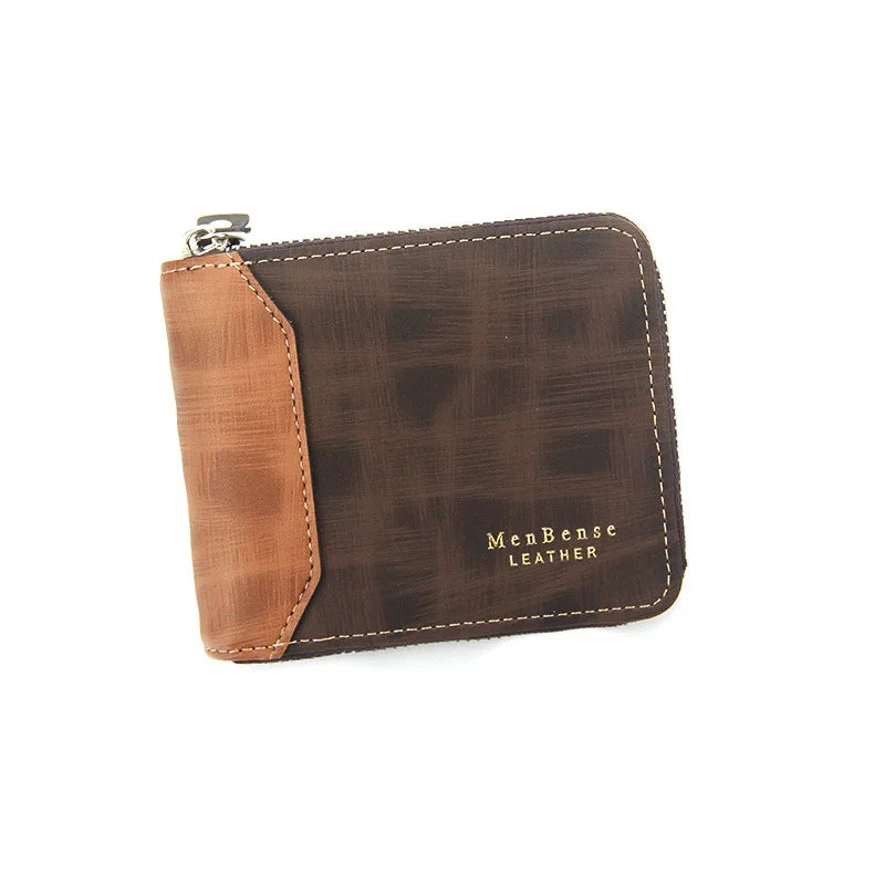 Real Cowhide Men Wallets Short Wallet Portefeuille Homme Business