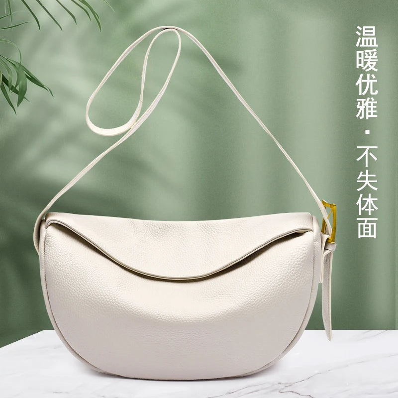 Genuine Leather Shoulder Bag Women's Handbag Cowhide Female Messenger Bag