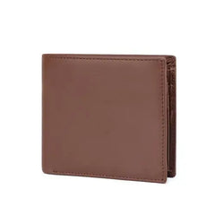 Short Bifold Men Wallet Casual Soild Wallet with Coin Pocket