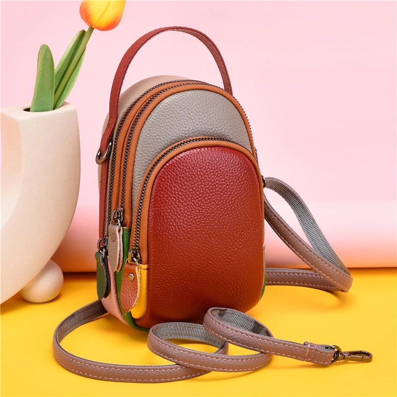 Leather Women Handbag Mini Mobile Phone Bags Shoulder Bag Female Messenger