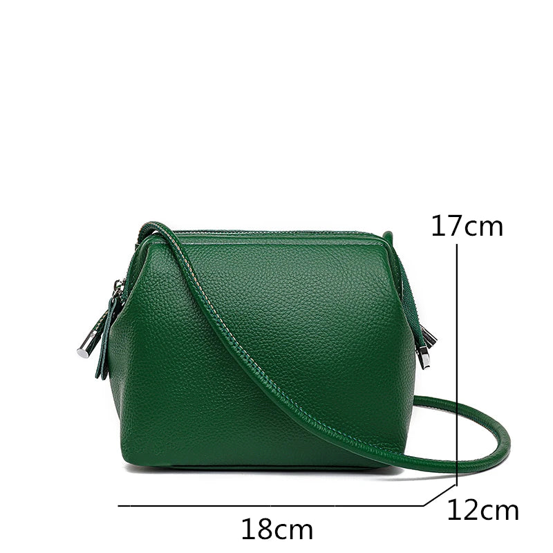 100% Leather Women Handbags High Soft Cowhide Women Shoulder Bag