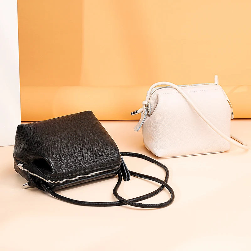 100% Leather Women Handbags High Soft Cowhide Women Shoulder Bag