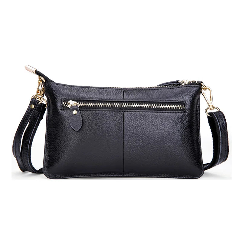 Leather Women Messenger Bag Envelope Clutch Crossbody Purse