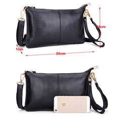 Leather Women Messenger Bag Envelope Clutch Crossbody Purse