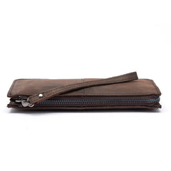 Vintage Leather Clutch Bag Business Wallet Handbag