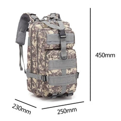 1000D 30L Tactical Backpack Waterproof Bug Outdoors Bag for Hiking Camping