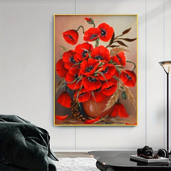 Flower Pattern Diamond Painting For Home Decoration