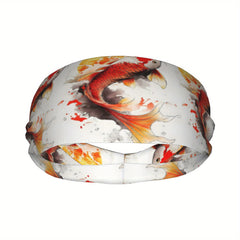 Koi Fish Sports Headband Sweat Wicking Stretchy Breathable Polyester