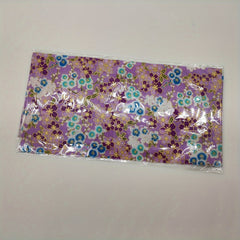 5pcs Bronzing Cotton Patchwork Fabric Flowers for Sewing Quilting Crafting