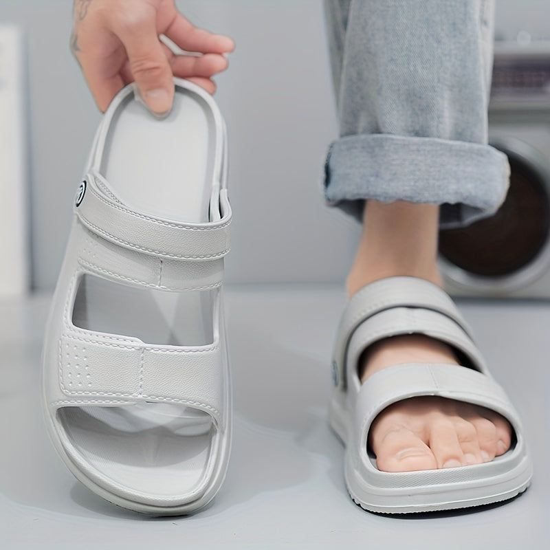 Men's Non Slip Platform Slides Comfortable Cloud Slides For Indoor Outdoor Bathr