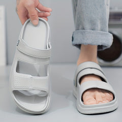 Men's Non Slip Platform Slides Comfortable Cloud Slides For Indoor Outdoor Bathr