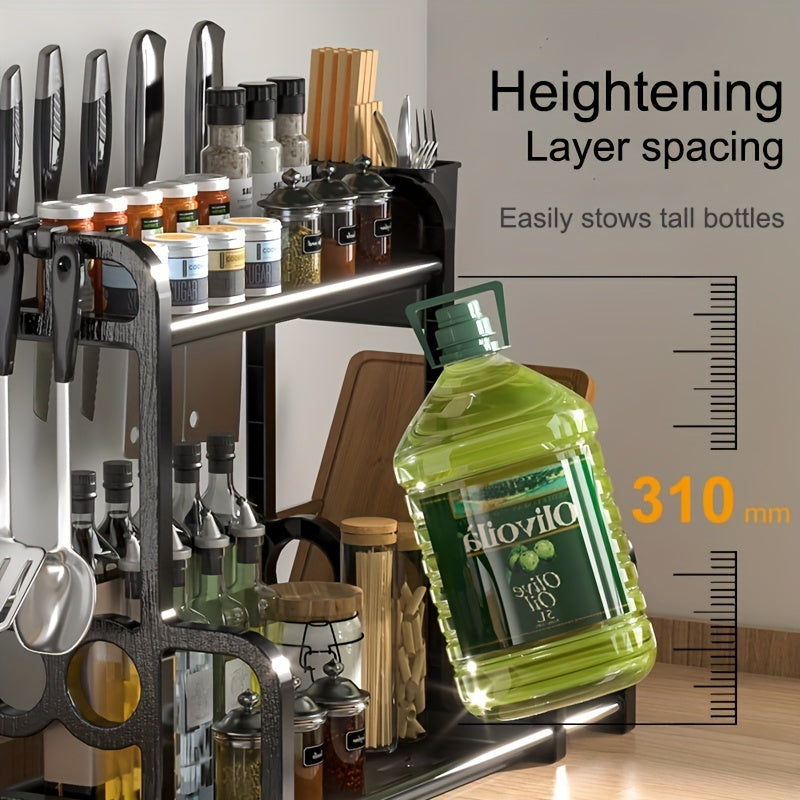 Spice Dressing Board Organizer Rack Rest Cutlery Kitchen Tool Acces