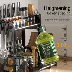 Spice Dressing Board Organizer Rack Rest Cutlery Kitchen Tool Acces