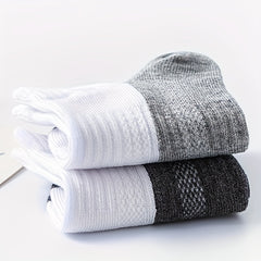 Men's Casual Thin Breathable Mid-calf Socks for Outdoor Training