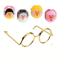50 Mini Metal Craft Glasses Frames for DIY Crafts Doll Decorations Art Projects