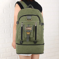 100L High Shoulder Bag Outdoor Sports Canvas Bag Mountaineering Work Bag