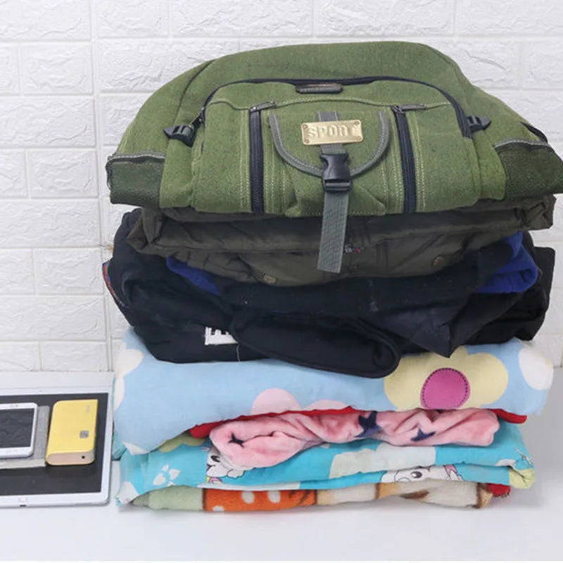 100L High Shoulder Bag Outdoor Sports Canvas Bag Mountaineering Work Bag