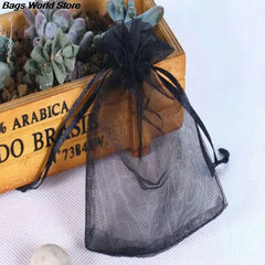 100Pcs Organza Bag Jewelry Gift Pouch Wedding Party Favor Drawstring Bag