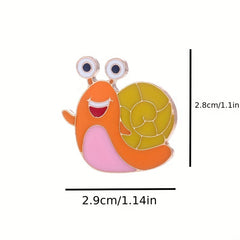 Snail Brooch Pin Cartoon Corsage for Men