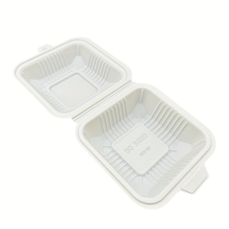 12pcs 99pcs Disposable Hamburger Pastry Bread Cornstarch Box