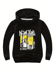 Comfy York City Print Hoodie for Kids