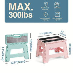 22%22 Folding Step Stool Holds Up To 136.08 KG