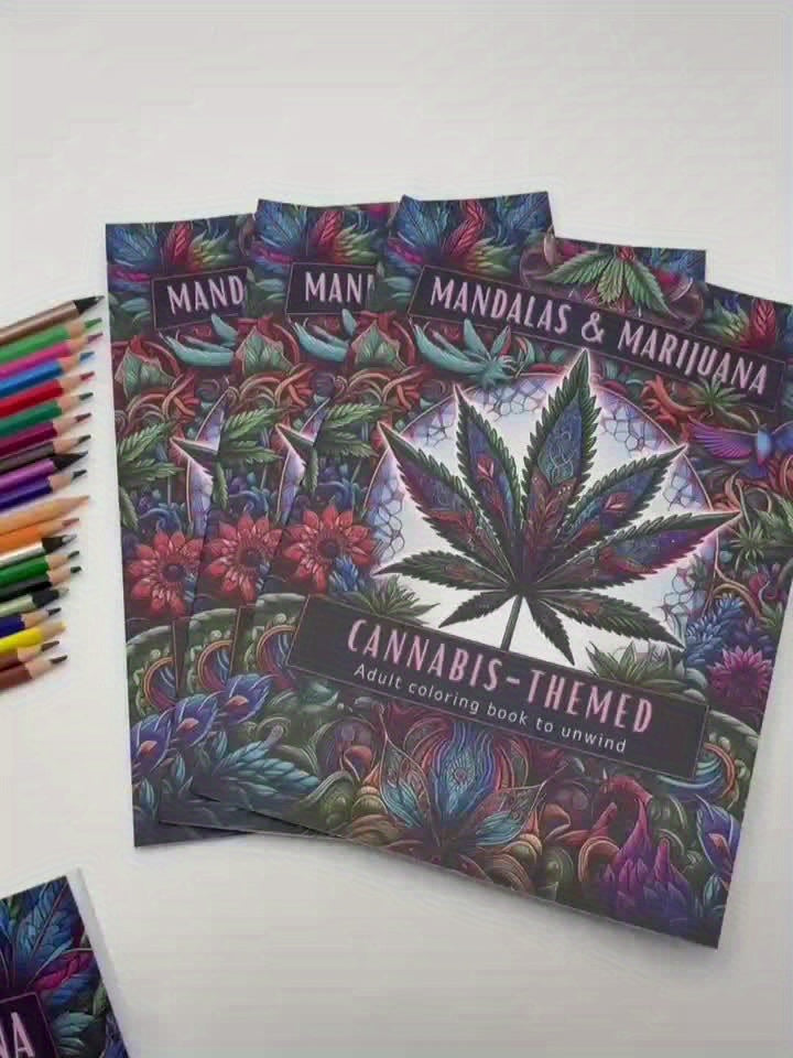 Adult Coloring Book Floral Patterns Single Sided Pages