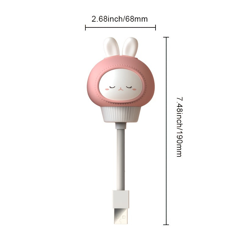 Adorable LED Cartoon USB Night Light for Baby's Room