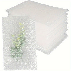 50pcs 10x16x15cm Clear Bubble Bags Double Walled Cushioning Bags
