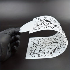Wave Pattern Cake Stencil 27x14cm Cake Decorating Stencils