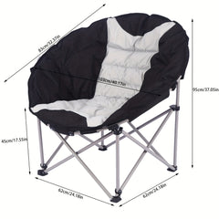 Folding Moon Chair Portable Outdoor Leisure Chair for Camping Fishing