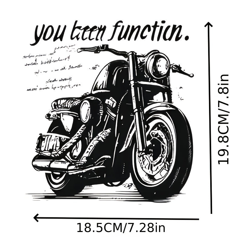 Vintage Motorcycle Iron On Transfer Decal - DIY T Shirts & More